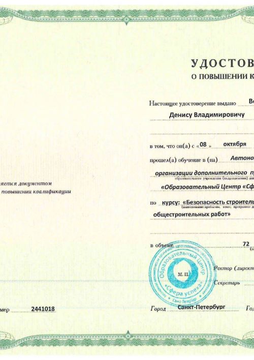 Володин Денис Владимирович