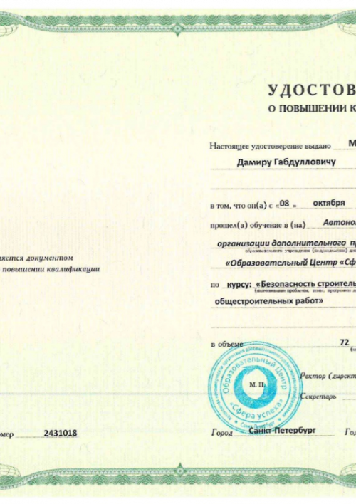 Марданов Дамир Габдуллович